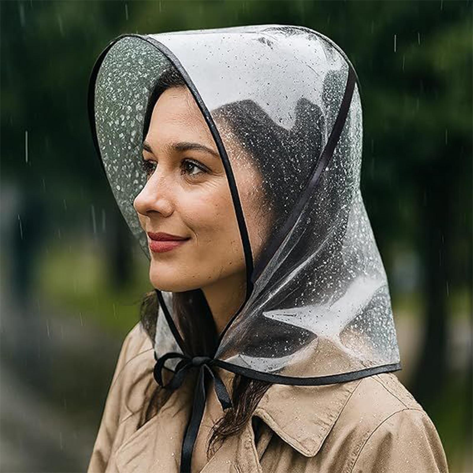 Outdoor Adventure Hat - Yeniden Kullanılabilir Şeffaf Siperli Yağmurluk Şapka,