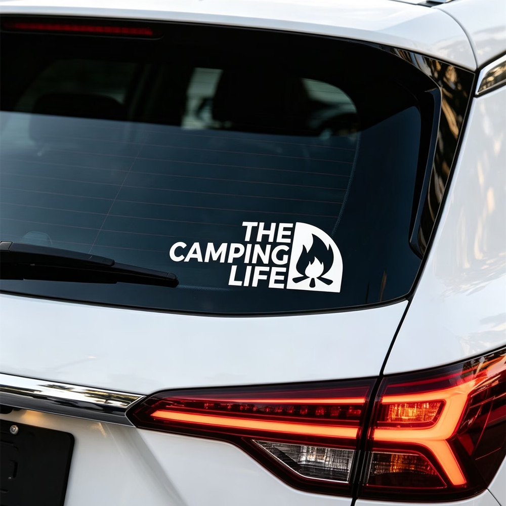 Outdoor Adventure Enthusiast - Eğlenceli Kamp Macerası Vinil Çıkartması, RV