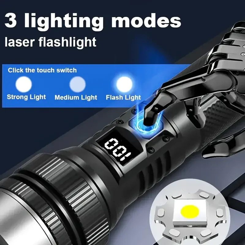 900000LM Güçlü LED El Feneri T - Outdoor Adventure Inc incelemesi ve fiyatı
